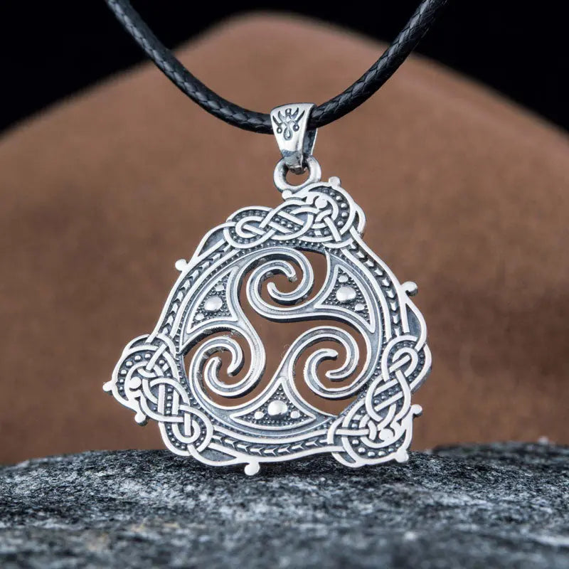 Collier Triskèl (Argent Massif) - Viking Héritage