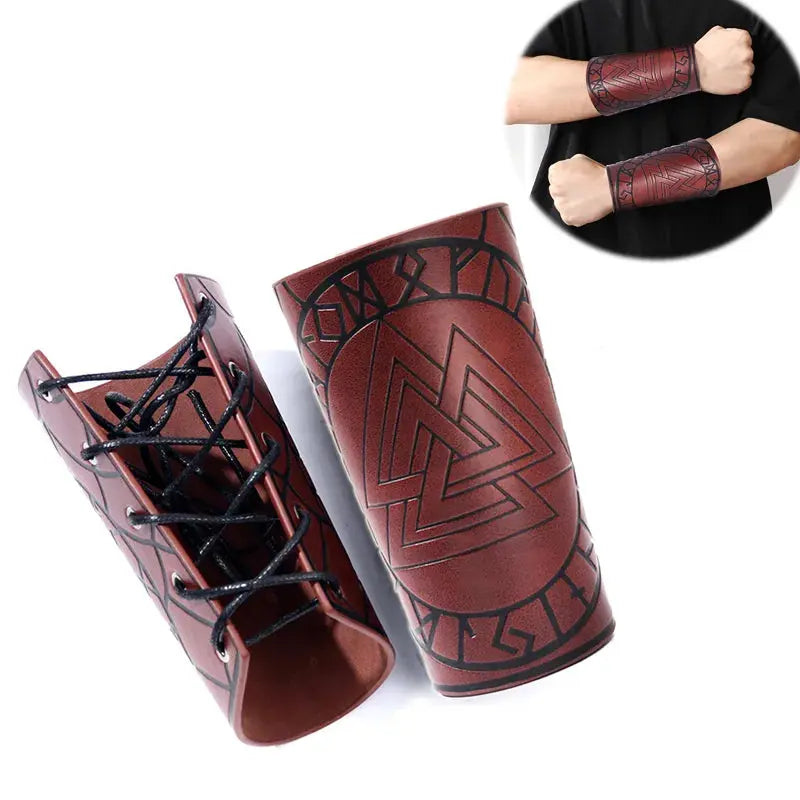Manchettes Viking en Cuir - Viking Héritage