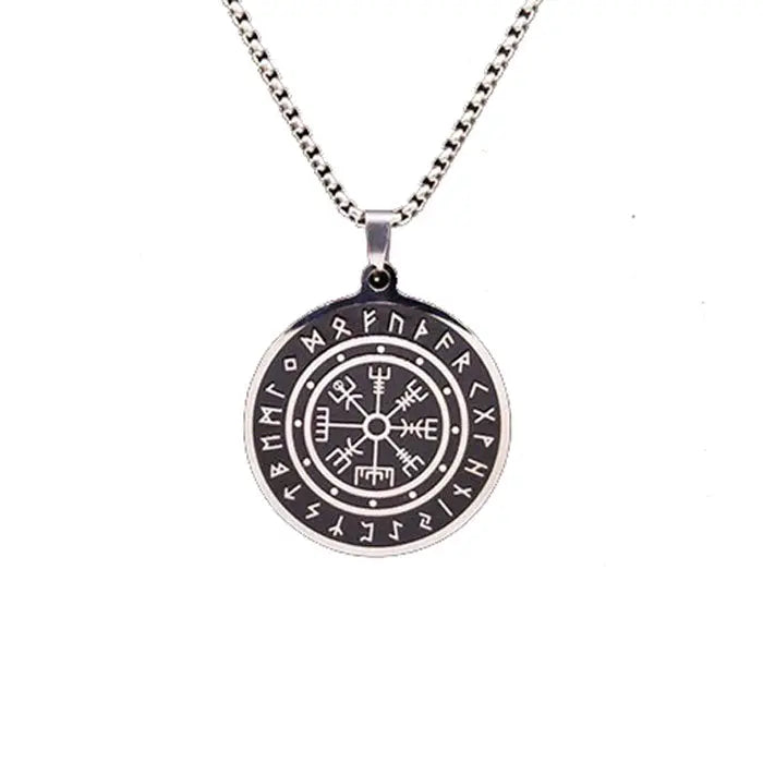 PENDENTIF BOUSSOLE VEGVISIR - Viking Héritage