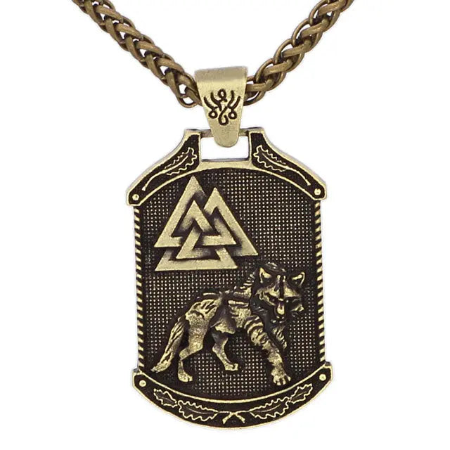 PENDENTIF LOUP FENRIR - VALKNUT - Viking Héritage