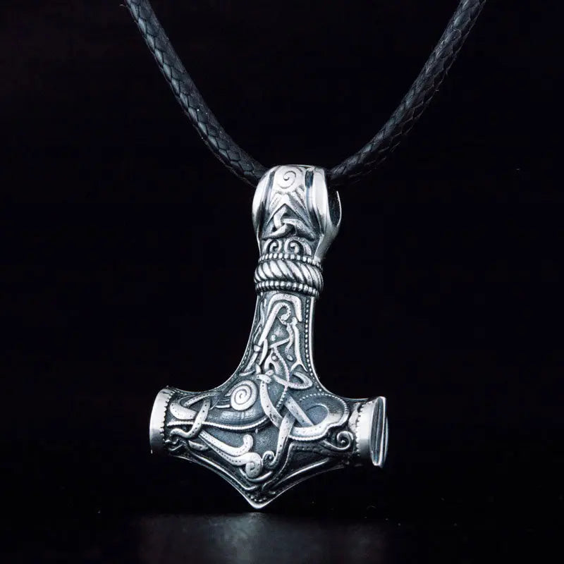 PENDENTIF VIKING MARTEAU DE THOR EN ARGENT STERLING .925 - Viking Héritage