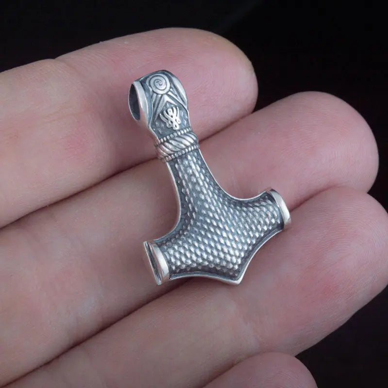 PENDENTIF VIKING MARTEAU DE THOR EN ARGENT STERLING .925 - Viking Héritage