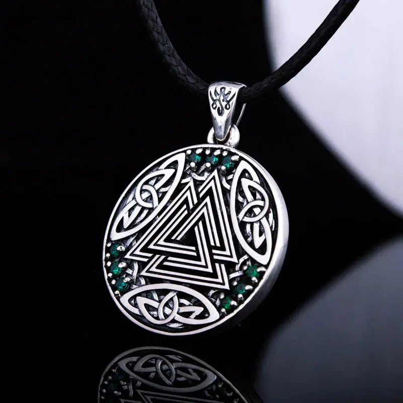 Pendentif Valknut (Argent Massif) - Viking Héritage