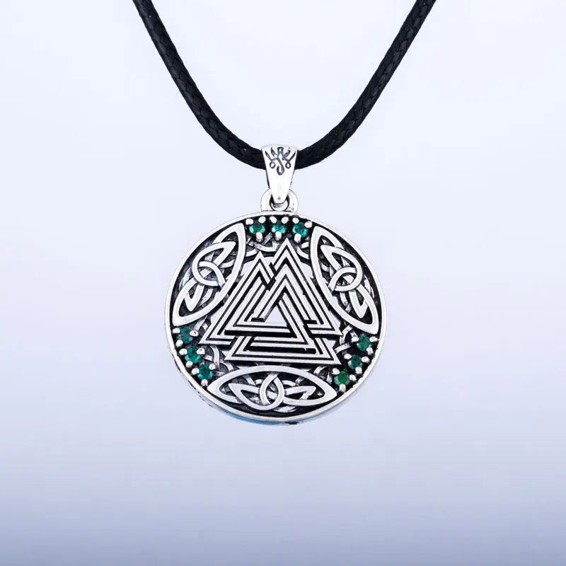 Pendentif Valknut (Argent Massif) - Viking Héritage