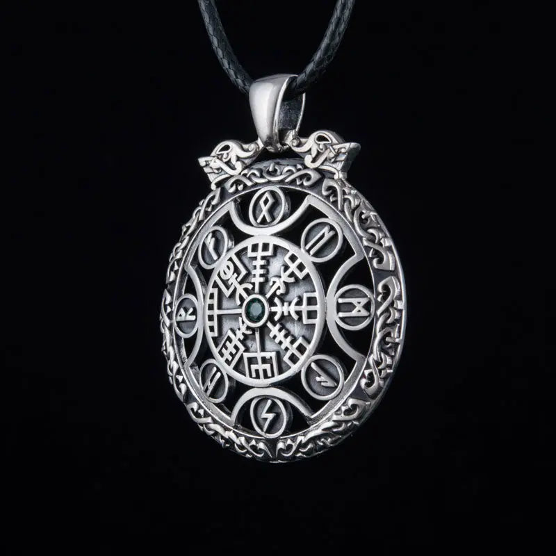 Pendentif Vegvisir (Argent Massif) - Viking Héritage
