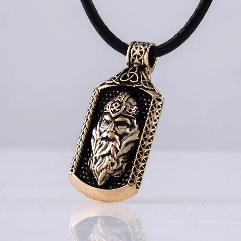 Pendentif Viking Odin (Bronze massif) - Viking Héritage