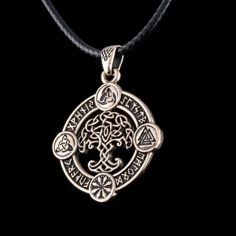 Pendentif Yggdrasil (Bronze Massif) - Viking Héritage