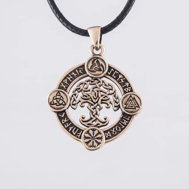 Pendentif Yggdrasil (Bronze Massif) - Viking Héritage