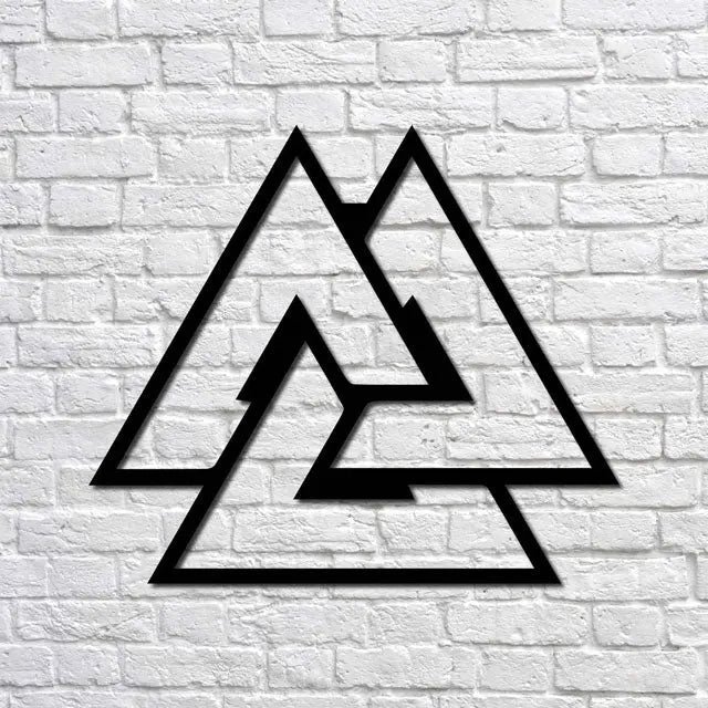 VALKNUT - ART MURAL EN MÉTAL - Viking Héritage