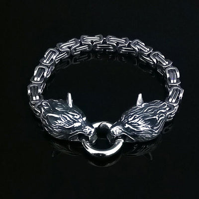 Bracelet Loup Geri et Freki | Viking Héritage