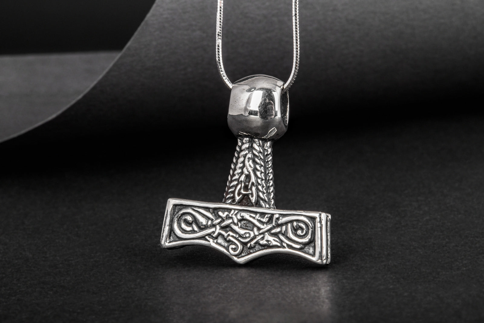 Pendentif Mjölnir Bjorn — Argent 925