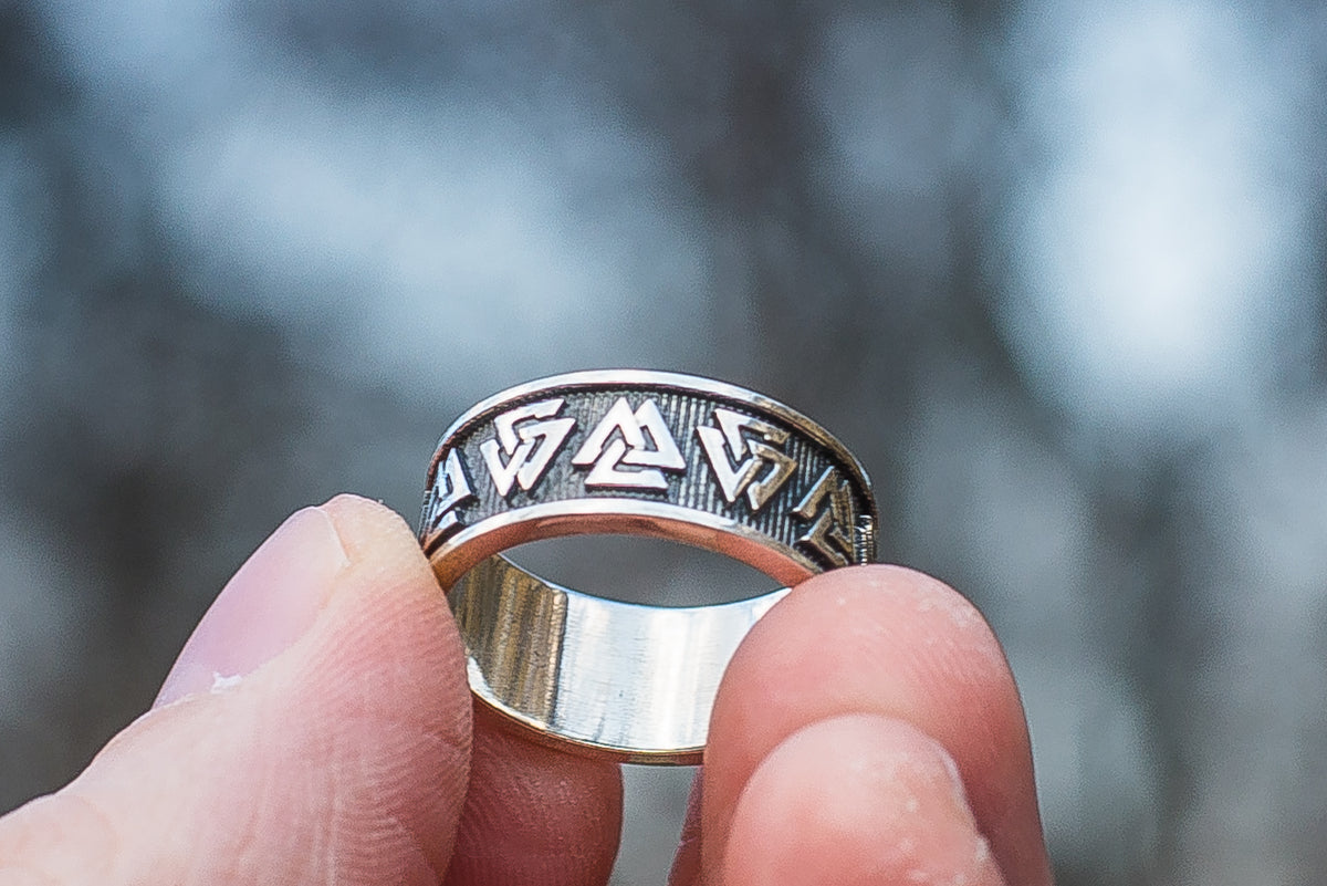 Bague Valknut Anneau — Argent 925