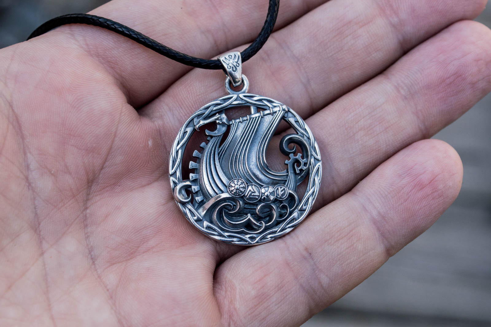 Pendentif Viking Gunnar — Argent 925