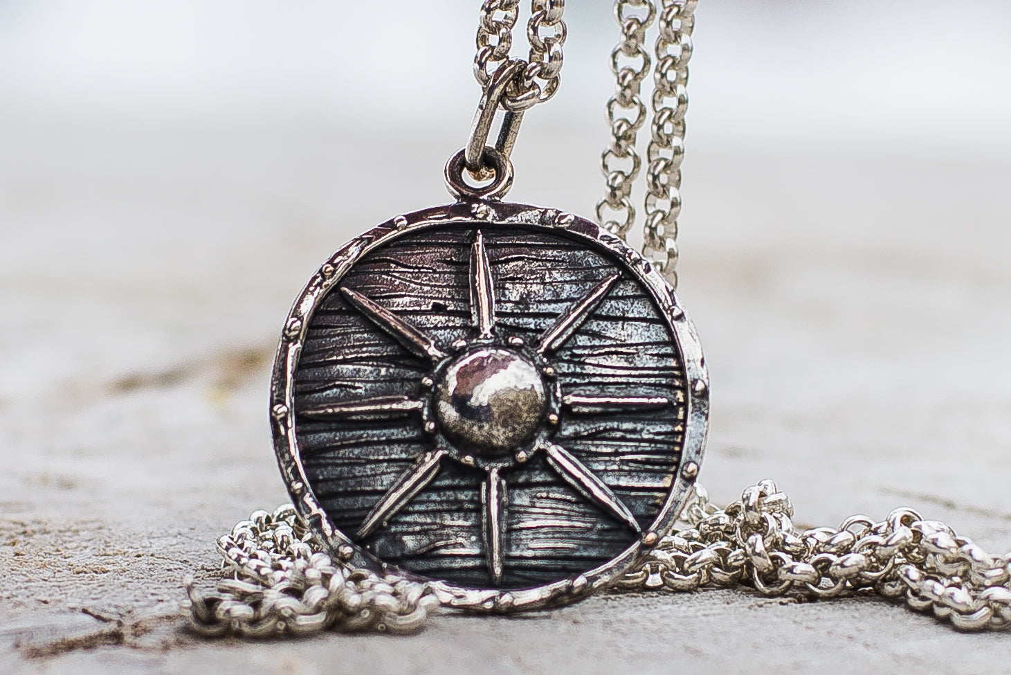Pendentif Bouclier Floki — Argent 925