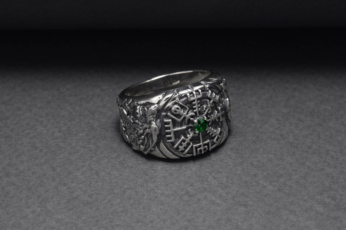 Bague Chevalière Viking Sigrun — Argent 925