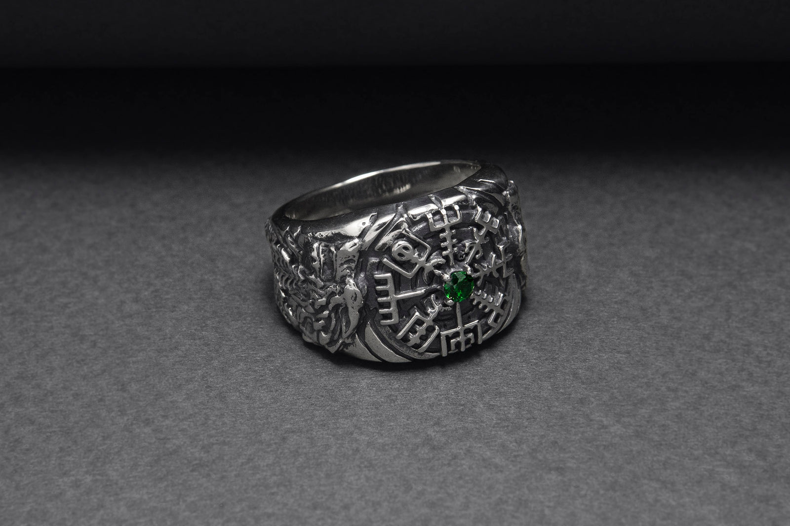 Bague Chevalière Viking Sigrun — Argent 925