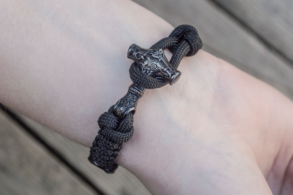 Bracelet Thor et Mjölnir — Argent 925