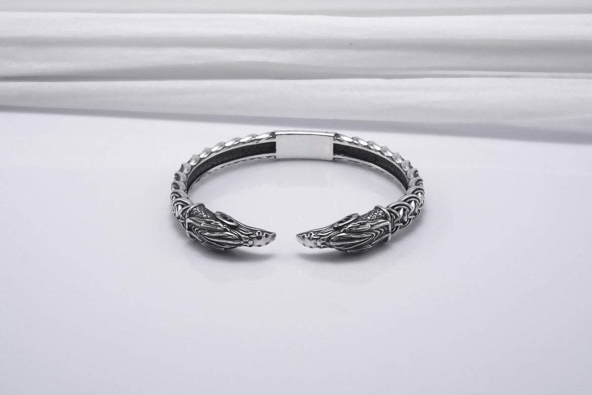 Bracelet Corbeaux et Ornement — Argent 925