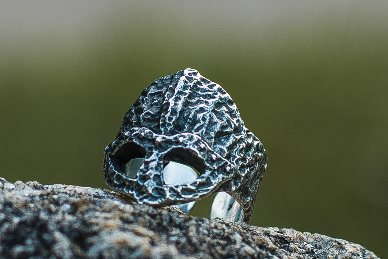 Bague Viking Casque — Argent 925