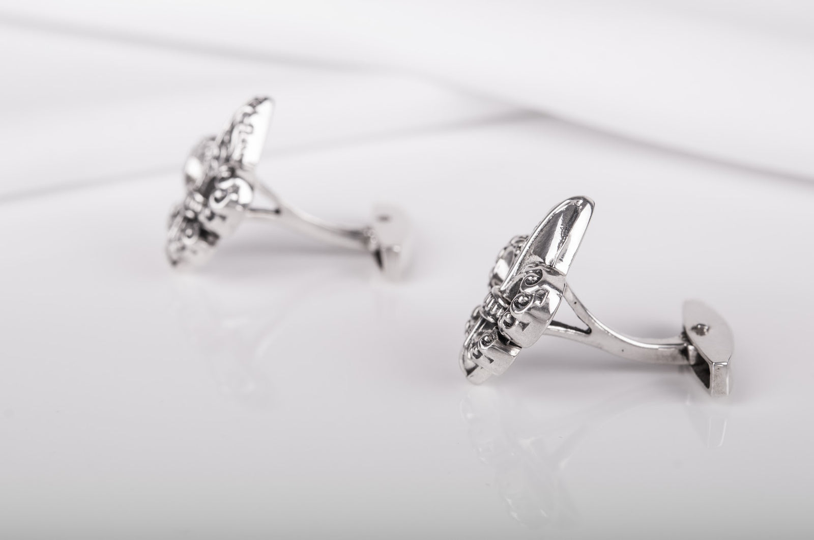 Boutons de manchette Marin Bergthor — Argent 925