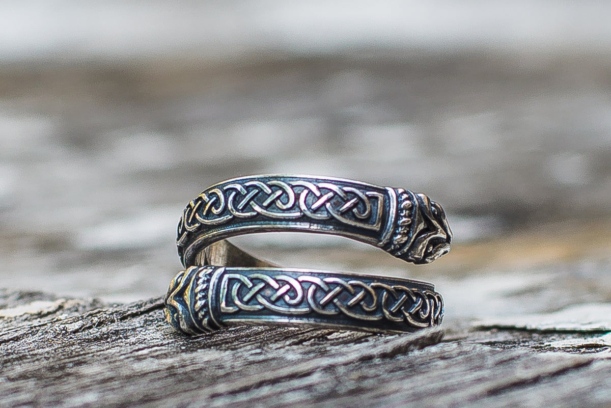 Bague Ornement Serpent — Argent 925