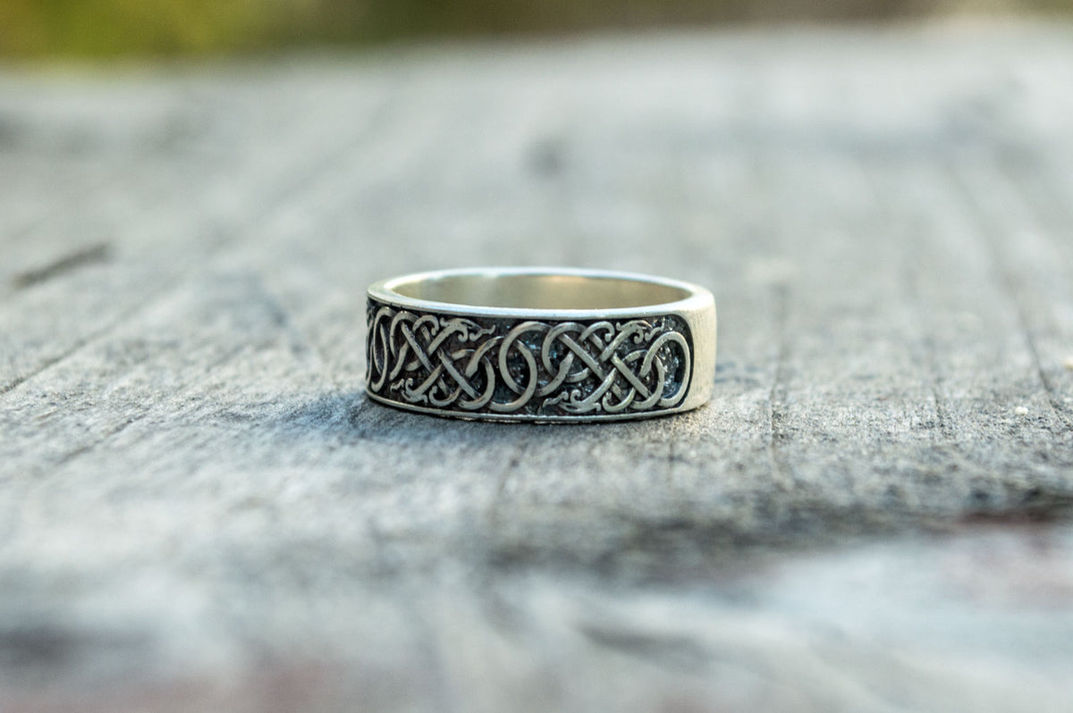 Bague Style Urnes et Ornement — Argent 925