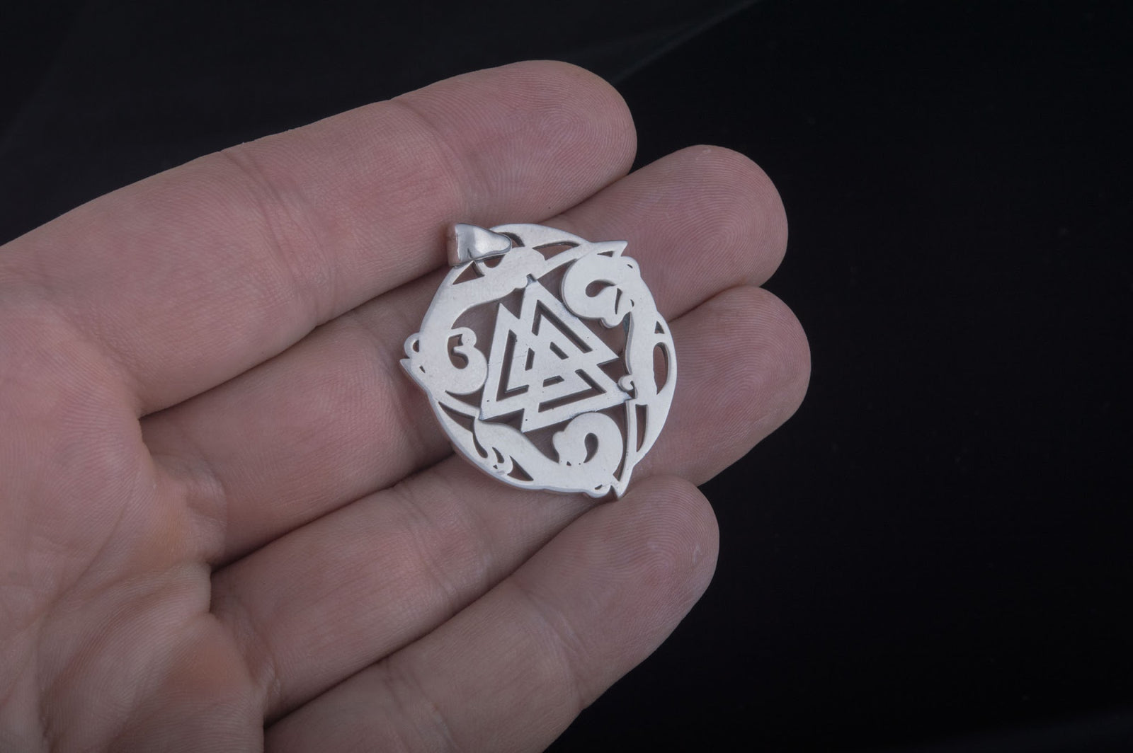 Pendentif Valknut et Ornement Bjorn — Argent 925