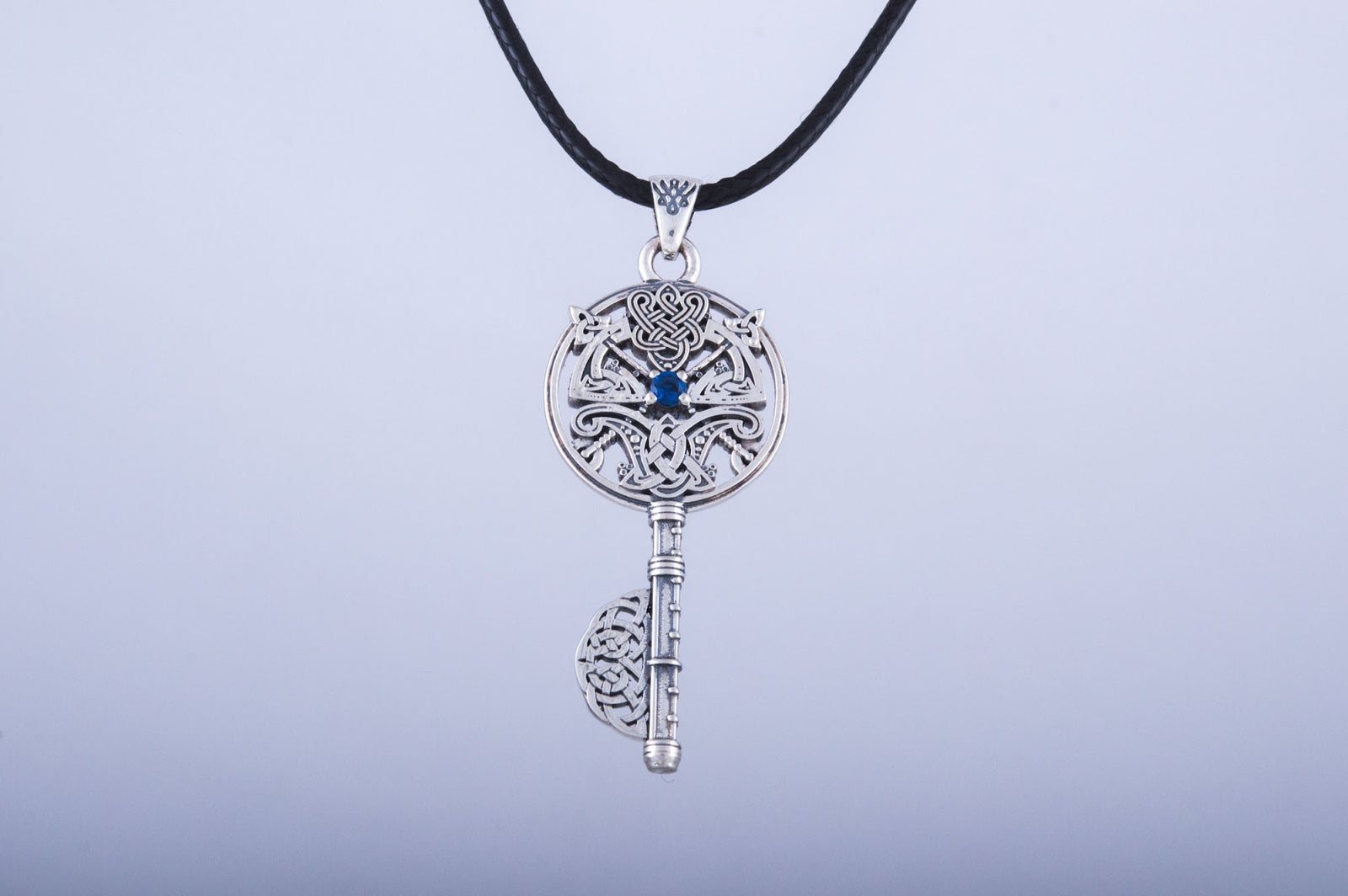 Pendentif Clé et Haches — Argent 925