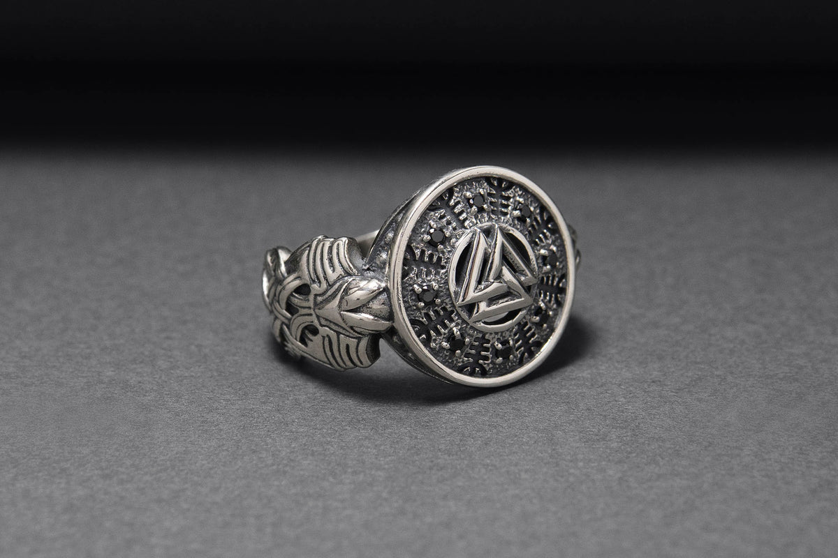 Bague Chevalière Viking Astrid — Argent 925