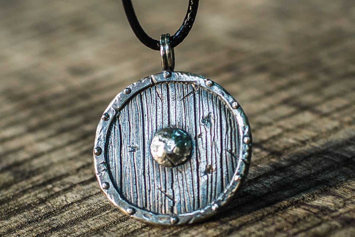 Pendentif Bouclier Arme — Argent 925