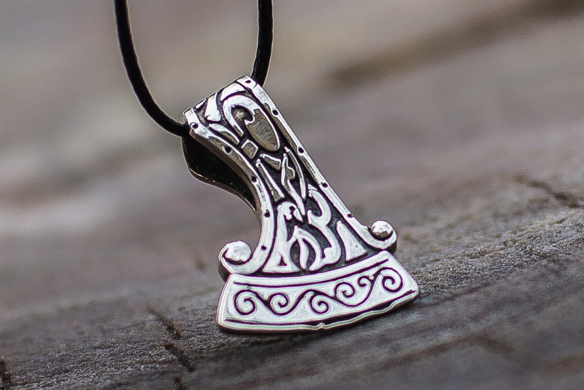 Pendentif Hache et Ornement Dazhbog — Argent 925