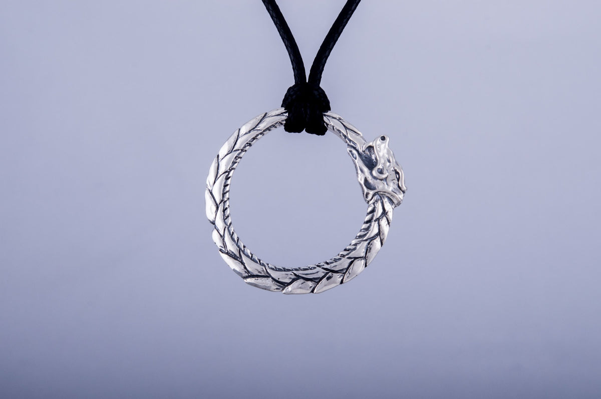 Pendentif Ouroboros Viking — Argent 925
