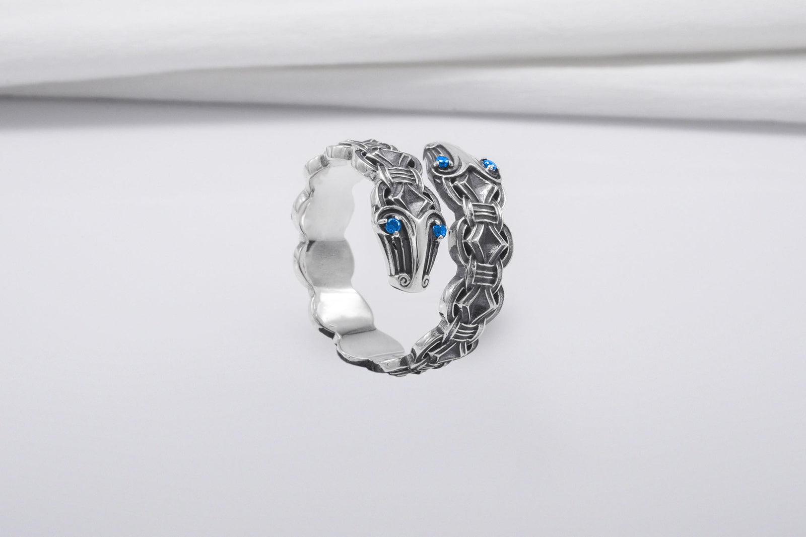 Bague Viking Serpent — Argent 925
