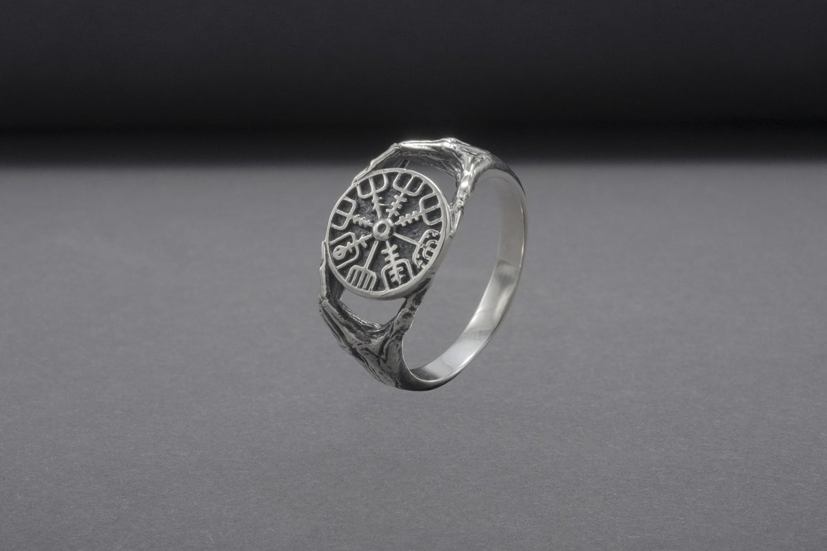 Bague Minimaliste Vegvisir — Argent 925