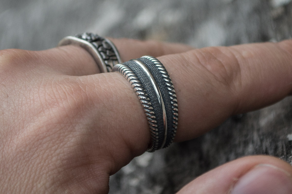 Bague Anneau Viking Floki — Argent 925