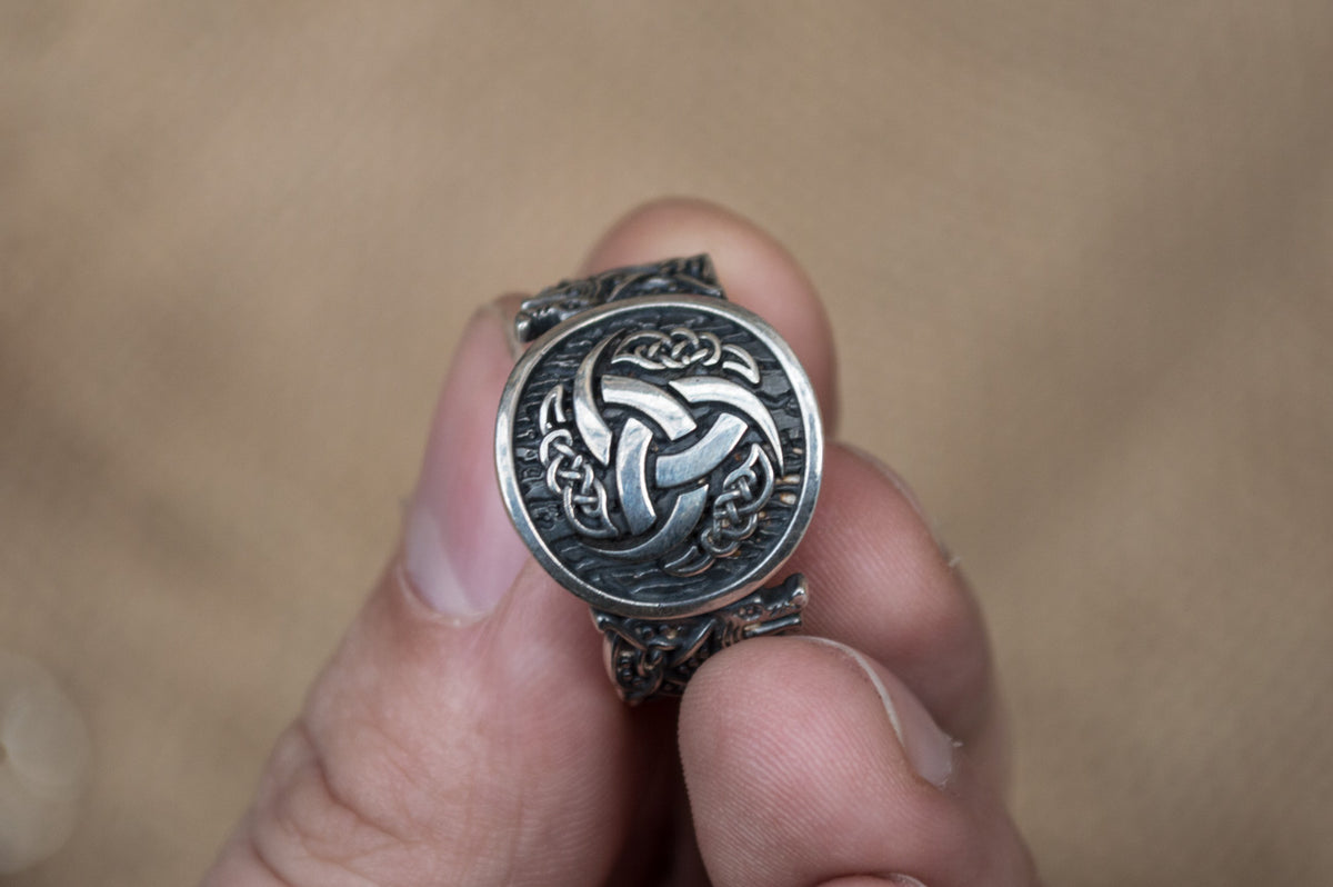 Bague Chevalière Viking Ulf — Argent 925