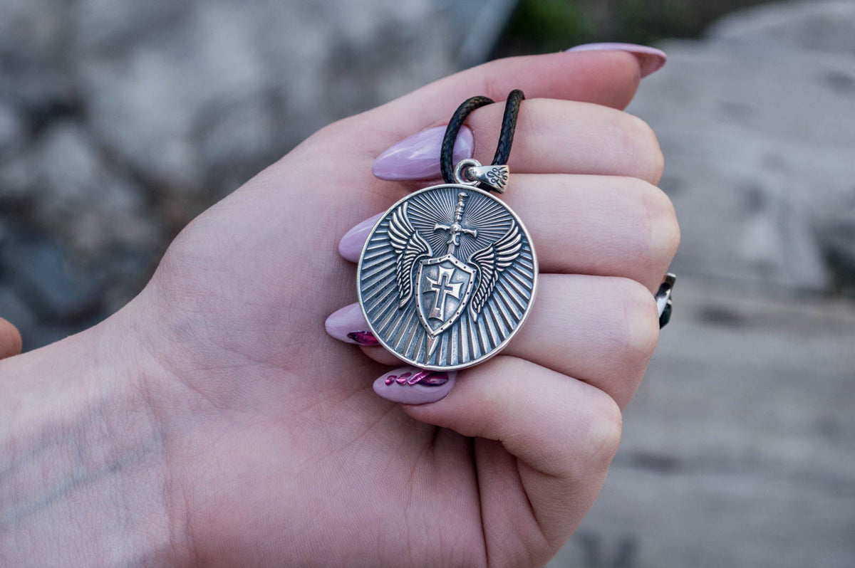 Pendentif Wicca Bergthor — Argent 925