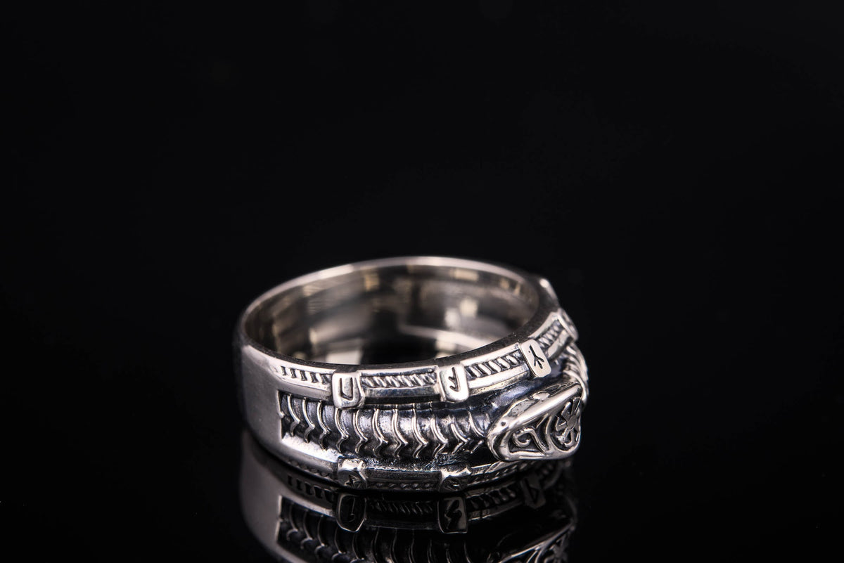 Bague Anneau Viking Gudrun — Argent 925