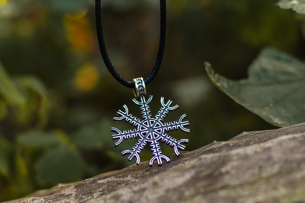 Pendentif Aegishjalmur Viking — Argent 925