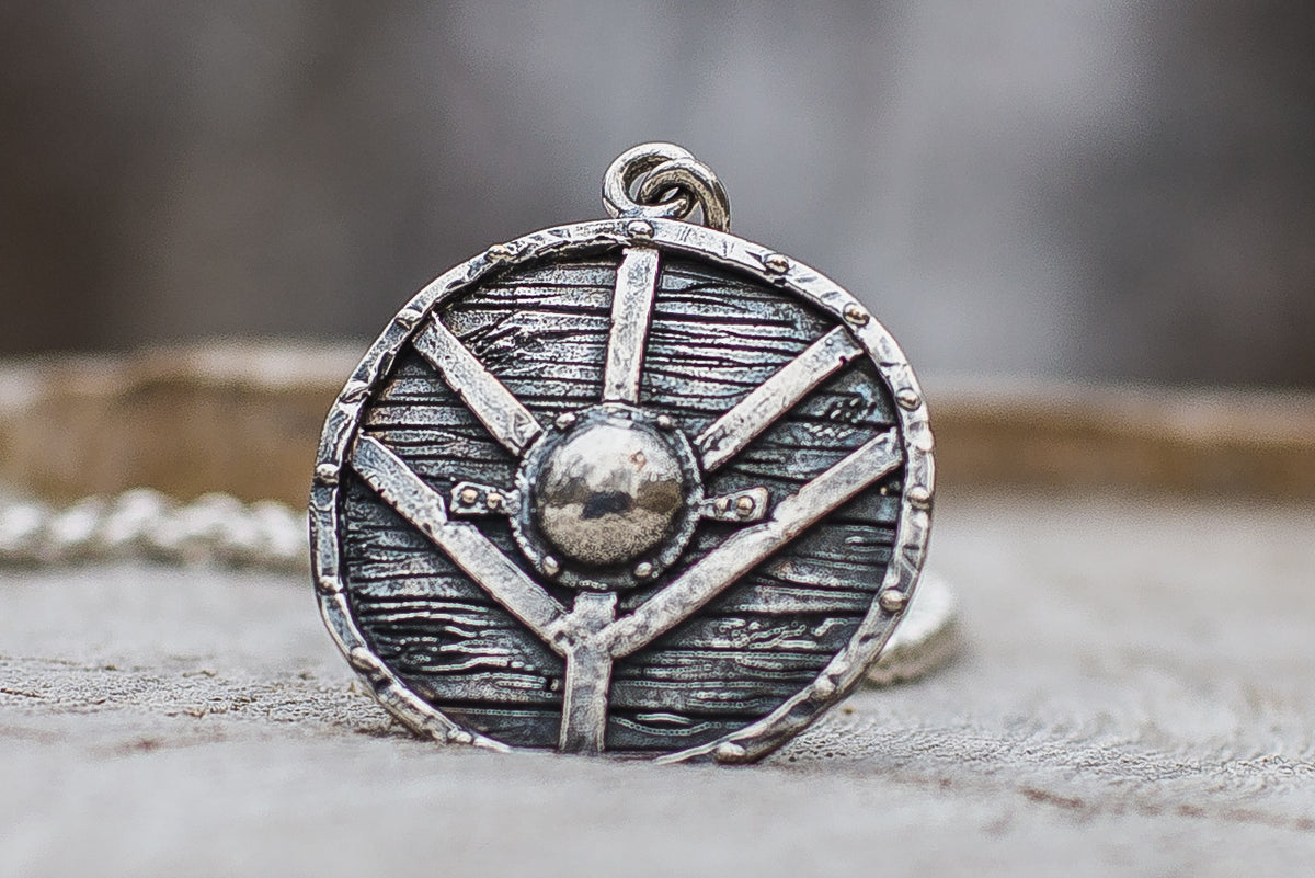 Pendentif Bouclier Bjorn — Argent 925