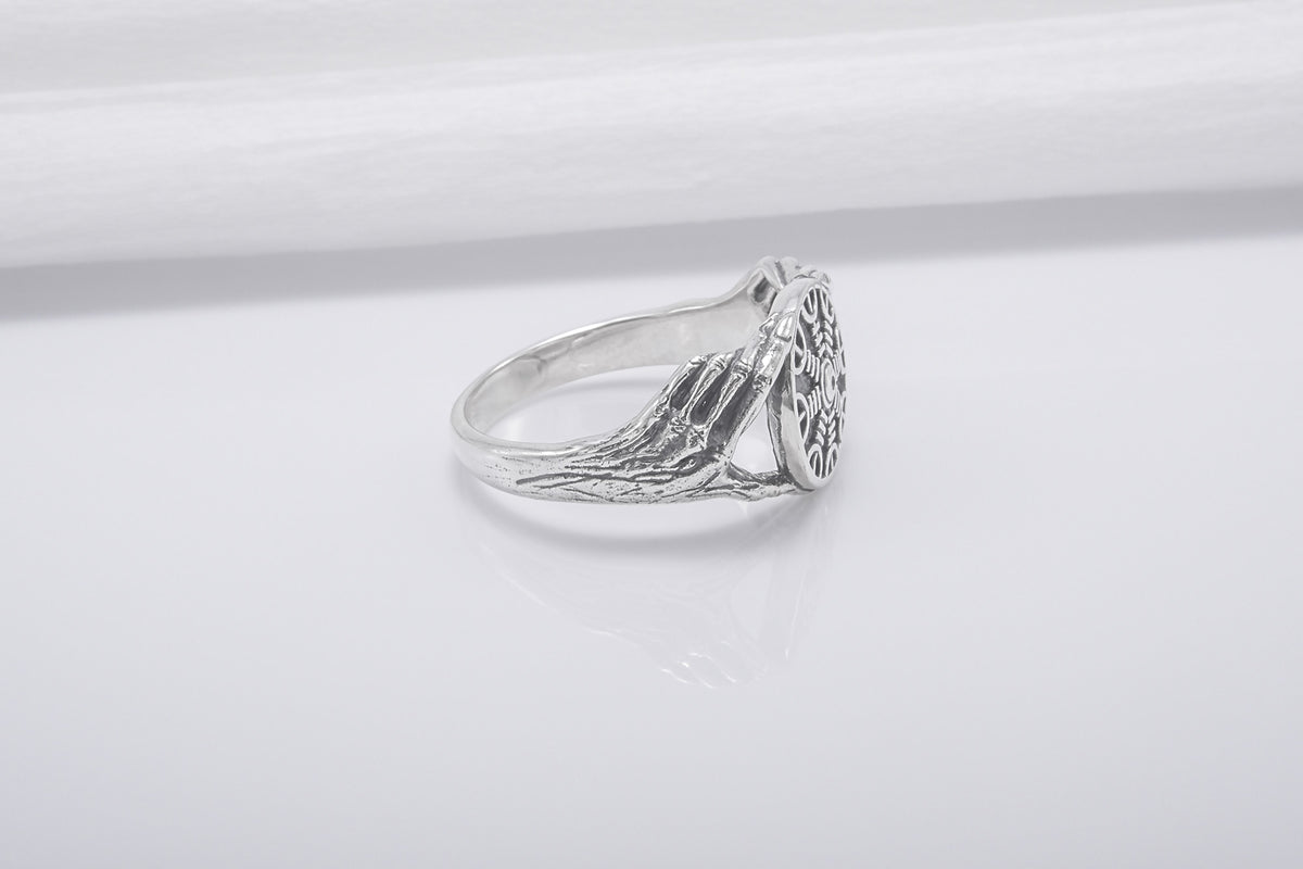 Bague Minimaliste Aegishjalmur — Argent 925