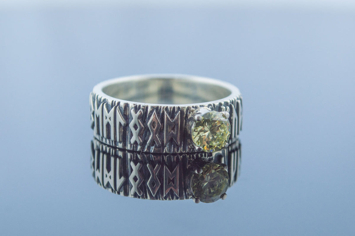 Bague Futhark Runique — Argent 925