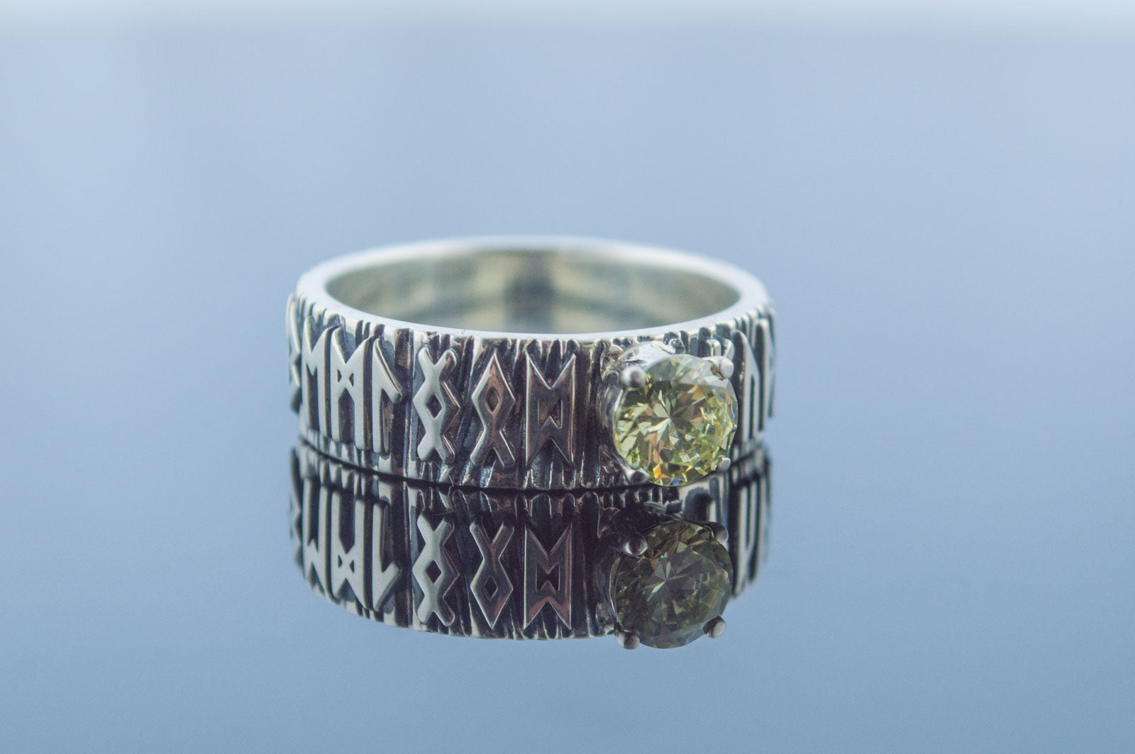 Bague Futhark Runique — Argent 925