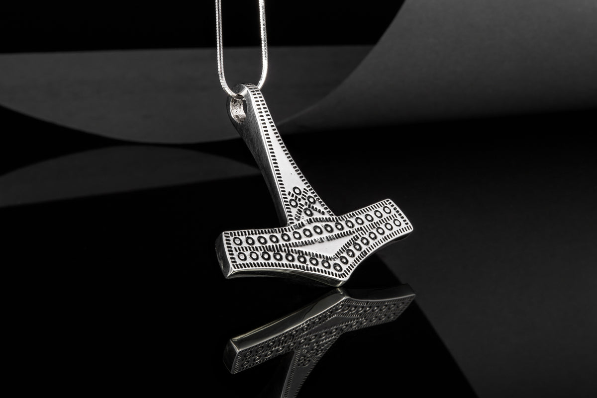 Pendentif Marteau de Thor et Mjölnir Alva — Argent 925