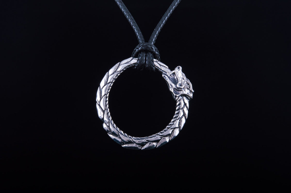 Pendentif Ouroboros Viking — Argent 925