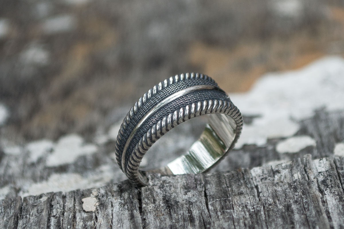 Bague Anneau Viking Floki — Argent 925