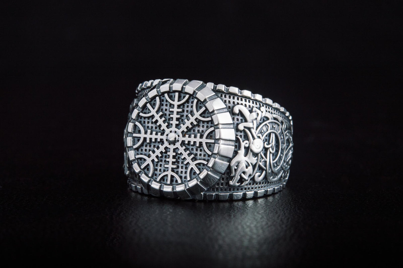 Bague Chevalière Viking Massive — Argent 925