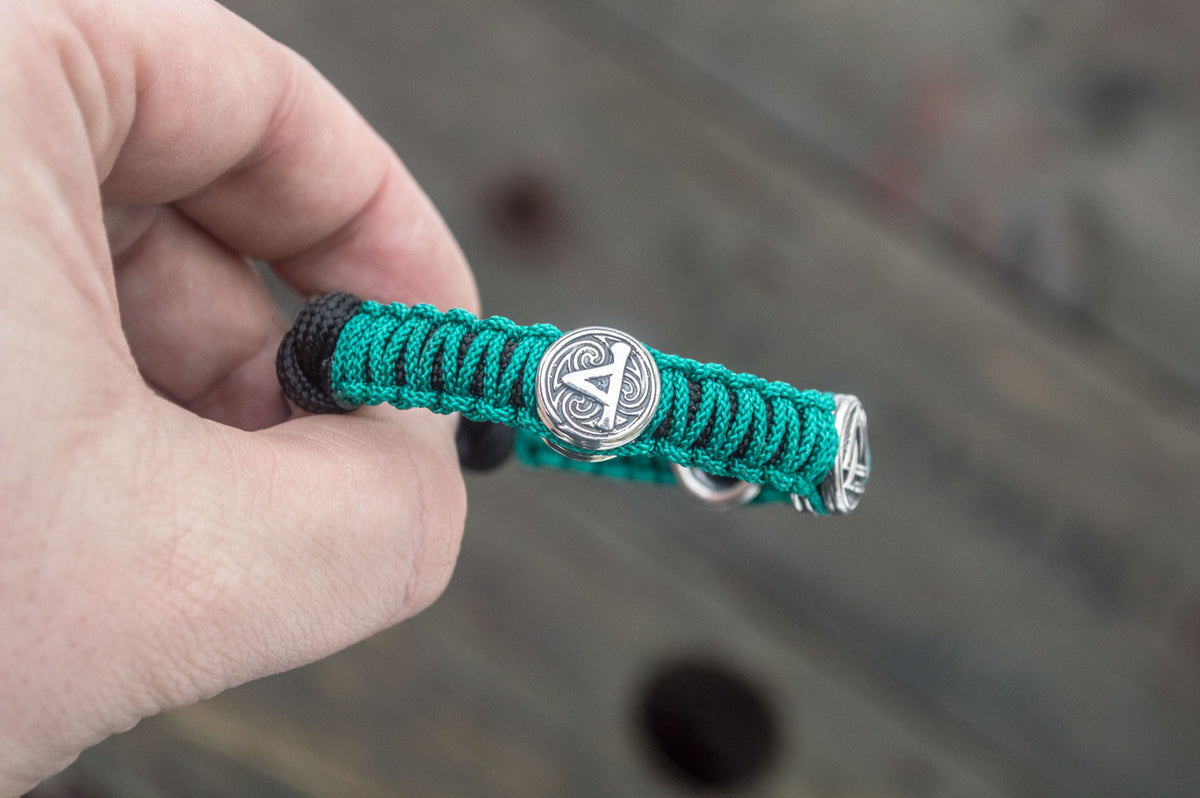 Bracelet Paracorde Marteau de Thor Freyja — Argent 925