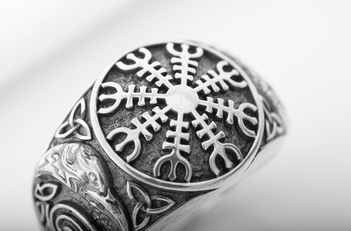 Bague Chevalière Viking Harald — Argent 925