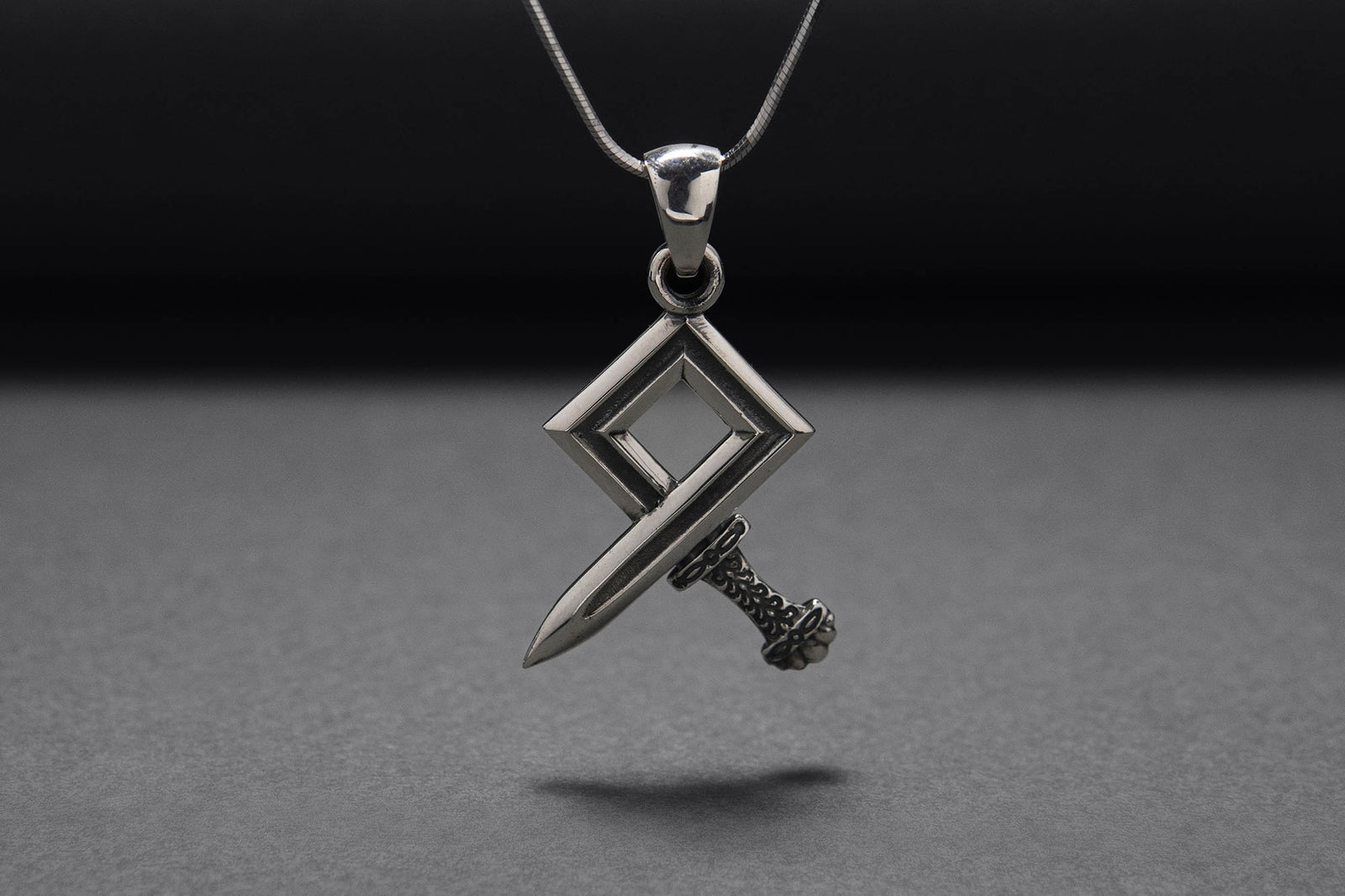 Pendentif Épée Viking — Argent 925